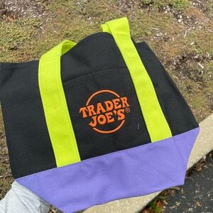 [Trader Joe's] NWT HALLOWEEN 2025 Black and Purple Mini Tote Bag